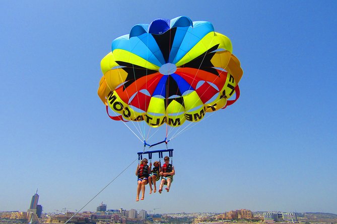 Parasailing In Malta - Taking off from Spinola Jetty in St. Julian’s