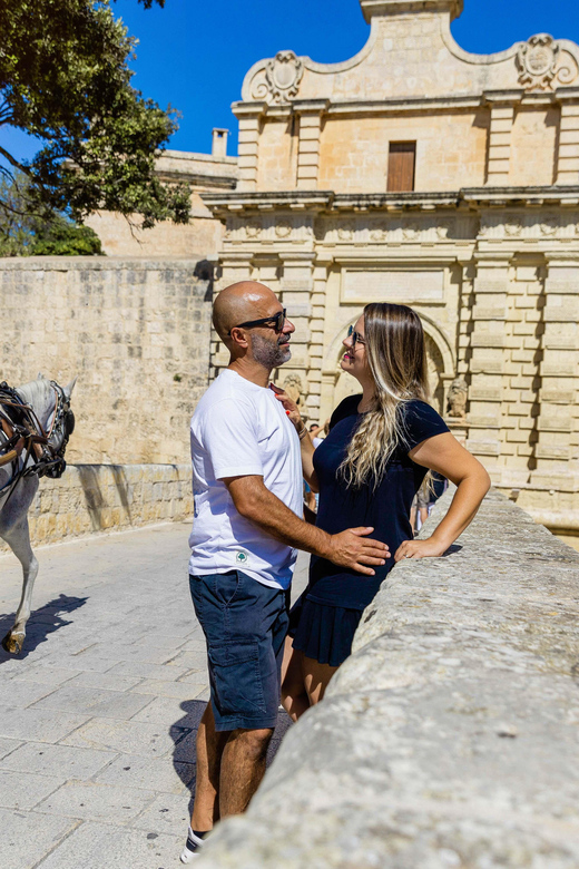 Private Photoshoot in Malta - Choosing Mdina, Golden Bay, Riviera Bay, or Sliema