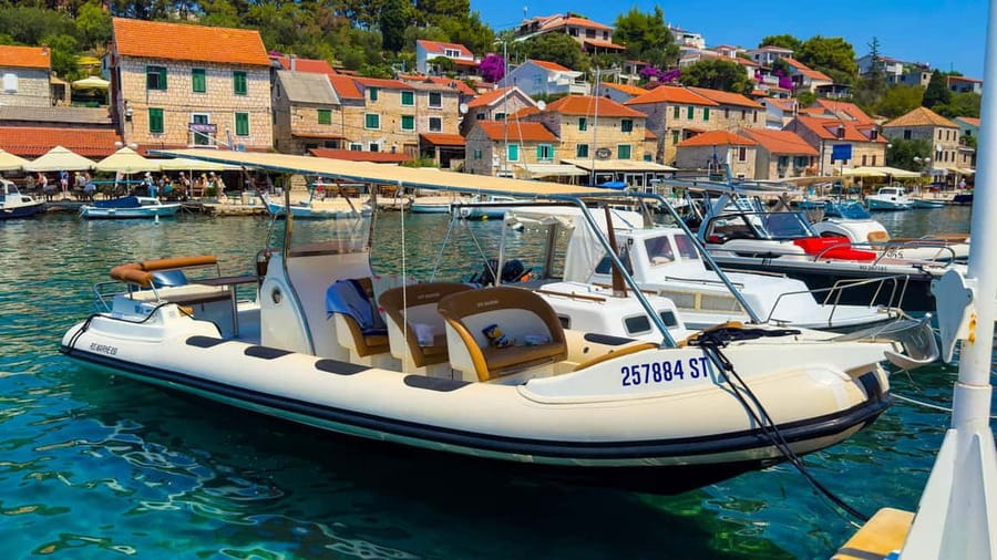 Private Speedboat Tour: Blue Lagoon & 3 Islands from Split - Maslinica on Šolta, a quieter optional stop
