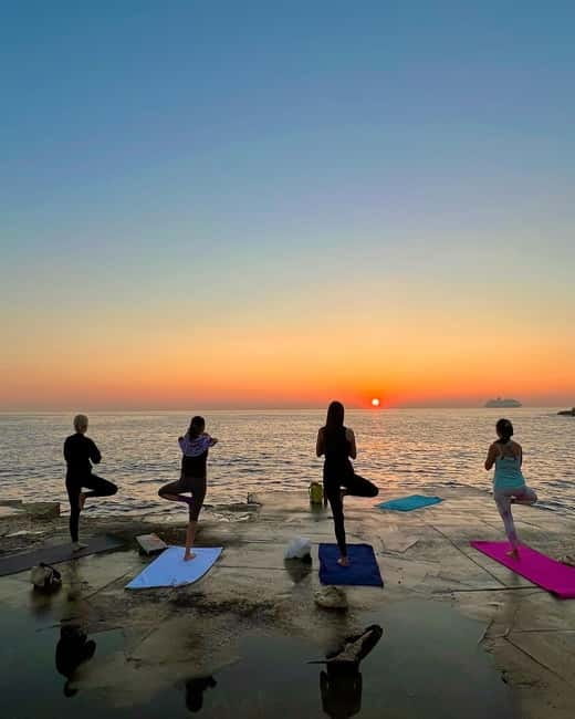 Sliema: Beach Yoga Class with Swimming - Yoga beside the Sliema sea