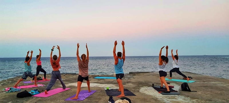 Sliema: Beach Yoga Class with Swimming - A welcoming class for first-timers