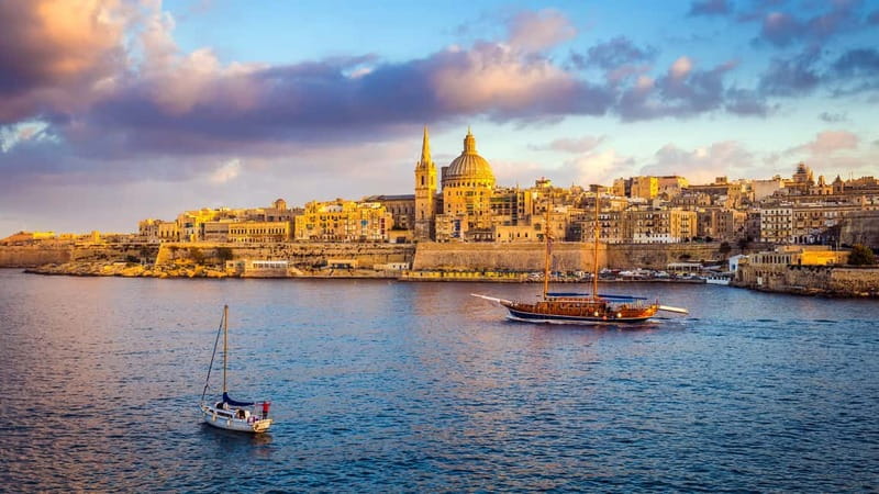 Sliema: Gozo/Comino Blue Lagoon Gulet Cruise w/ Lunch+Drinks - The Gozo swim stop is often the calmer half