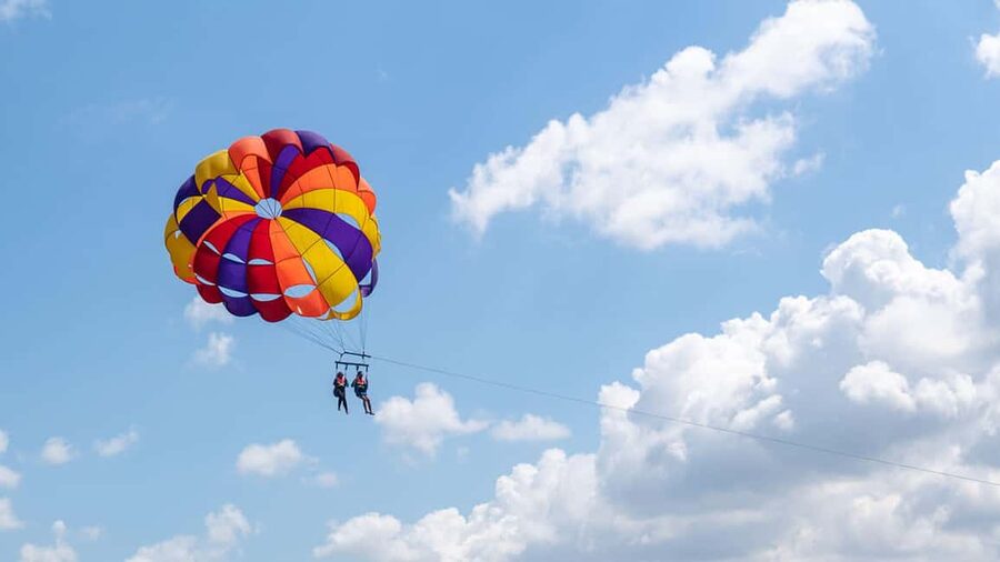 St. Julian's: Parasailing Flight with Photos and Videos - The launch, flight, and return