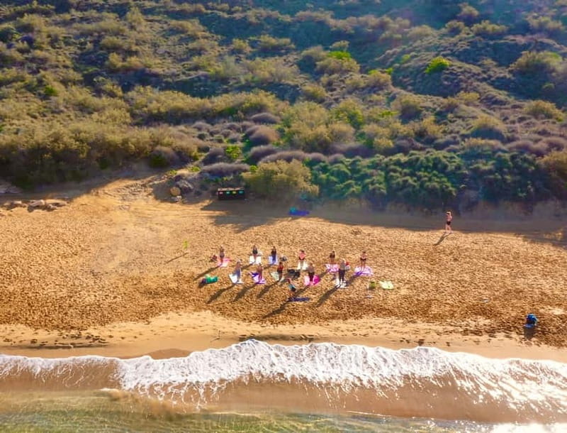 Sunday: Ghajn Tuffieha (Riviera) Beach Yoga Class - Meeting at Singita Miracle Beach Bar