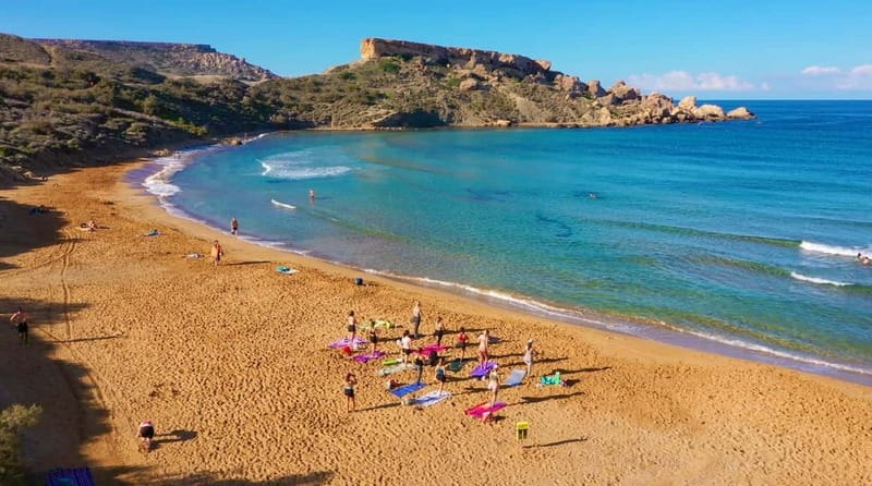 Sunday: Ghajn Tuffieha (Riviera) Beach Yoga Class - How to prepare for the beach class