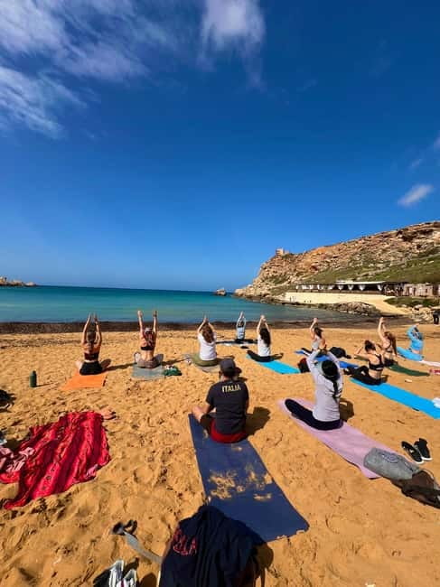 Sunday: Ghajn Tuffieha (Riviera) Beach Yoga Class - How this fits into a Malta itinerary