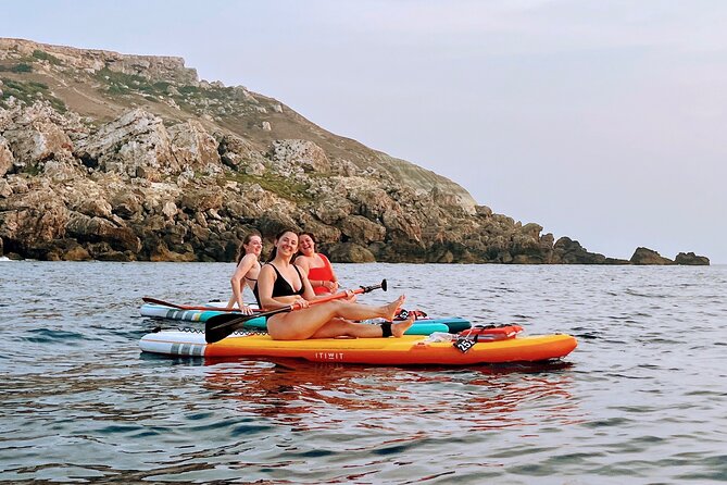 SUP Sunset Paddling to Ta Marija Caves - A quiet bay for snorkeling and a proper pause