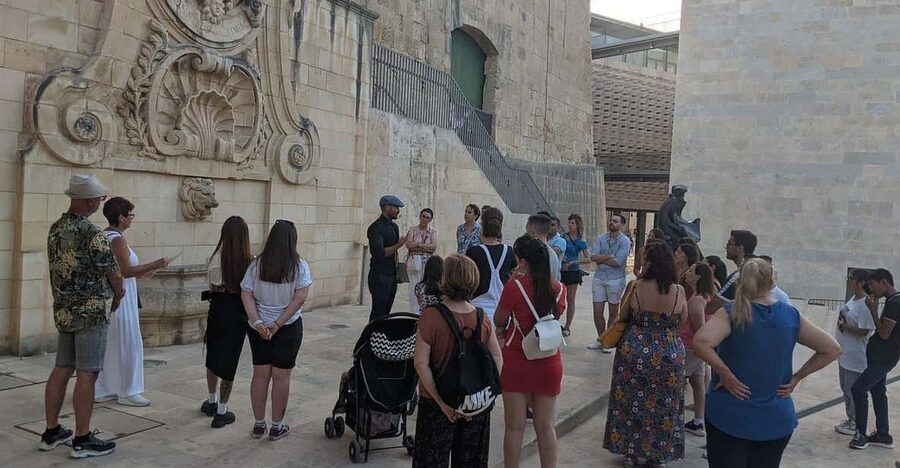 The Grand Tour of Valletta: A walking tour of Valletta. - The Royal Opera House and the marks of war
