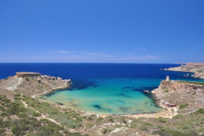 The Malta Experience Private Tour - Discover Malta - Għajn Tuffieħa Bay is a scenic beach stop