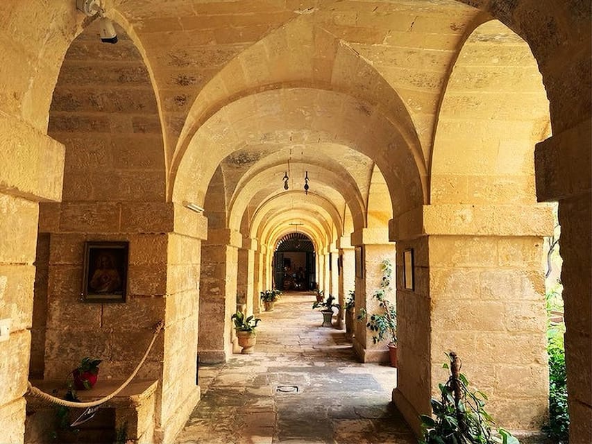 Valletta: Monastery and Secret Garden Entry Ticket - The cloisters and the sound of the fountain